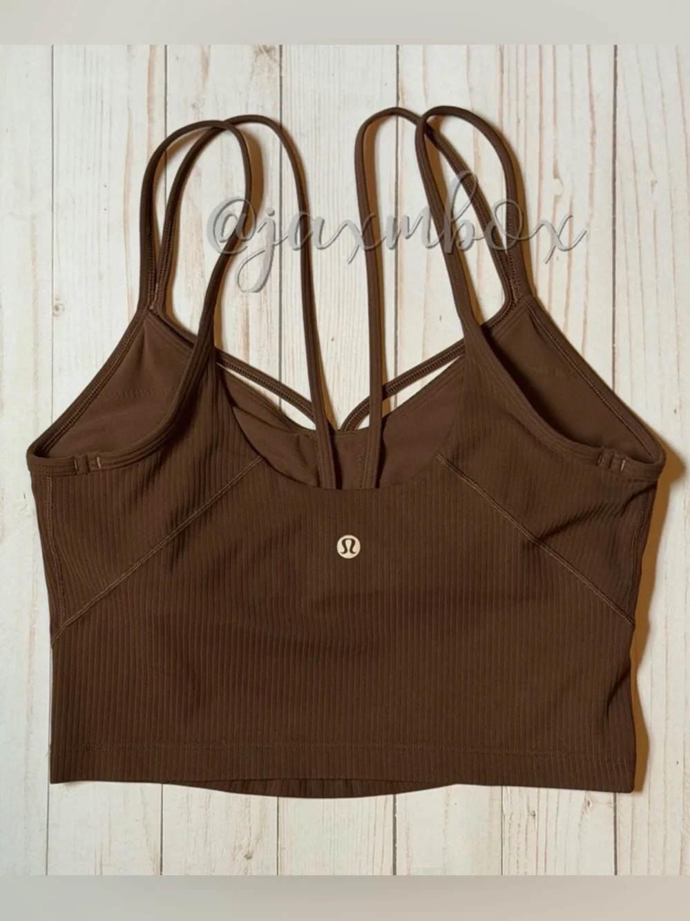 Lululemon Align Strappy Ribbed Tank Top Java Size 6 - Picture 2 of 6